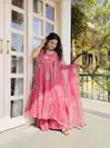 Nsr 891 Pure Fendy Silk Designer Anarkali Kurti With Sharara Dupatta Wholesale In India